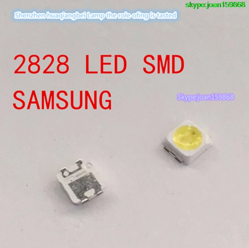300 шт./лот светодиодные бусины для подсветки ЖК-телевизоров SAMSUNG 1 Вт 3 в 3228 2828 |