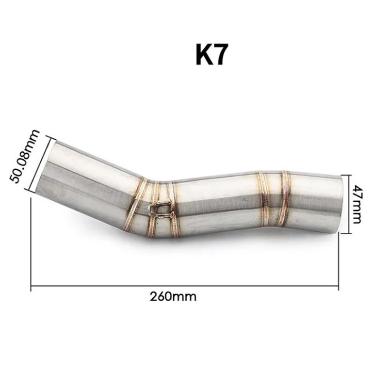 TKOSM K7 GSXR600 750 GSXR700 GSXR750 глушитель выхлопных газов средняя звеньевая труба полная