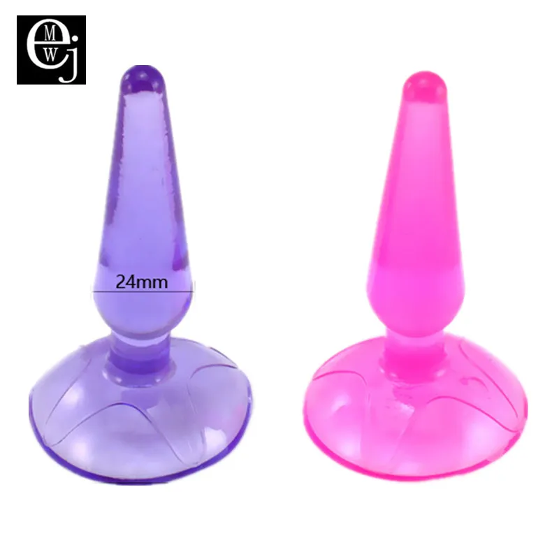 Прозрачная силиконовая маленькая Анальная пробка игрушка Эротическая с сильной