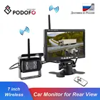 Автомобильный монитор Podofo для камеры заднего вида, резервная парковка, задний ход, 7-дюймовый ЖК-экран, Беспроводная Система помощи при парковке