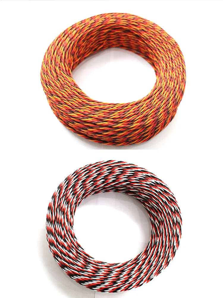 26AWG 26#30 Core Twist servo удлинитель JR Futaba 5 м 10 м 20 м витой провод свинец для RC аксессуары для самолетов