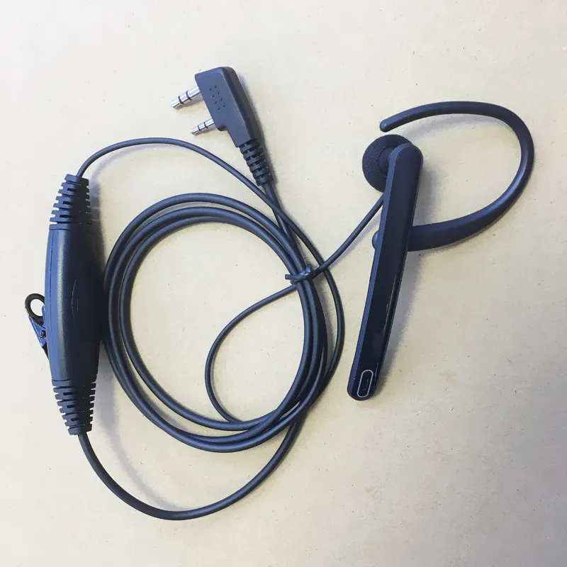 Модная крутая Ушная панель Заушник для наушников K 2 pin большой PTT Kenwood Baofeng Wouxun Puxing