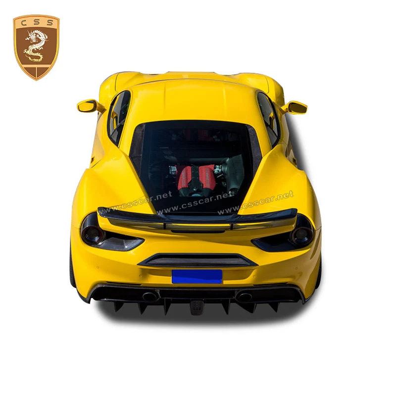 Спойлер из углеродного волокна для заднего крыла багажника, подходит для Ferrari 488 GTB Spider Novitec style