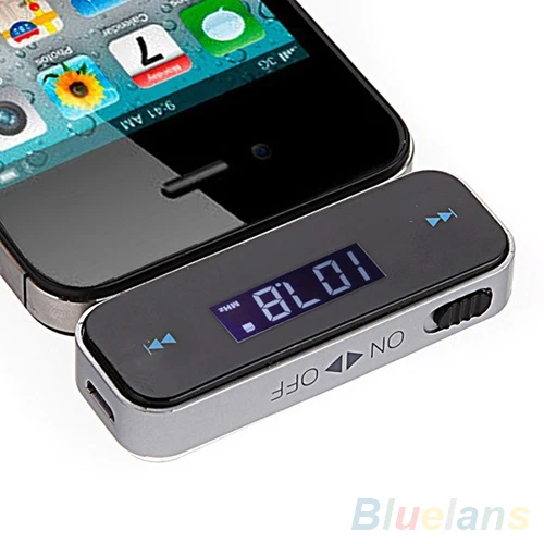 Беспроводной 3 5 мм Автомобильный ЖК-дисплей FM передатчик кабель для iPhone 4S 5S 6 ipod