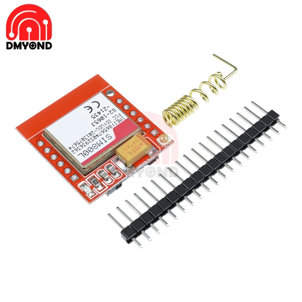 Mini SIM800L GPRS GSM Module MicroSIM Card Core Wireless Board Quad-band TTL Serial Port With Spring Antenna Pin Header | Инструменты