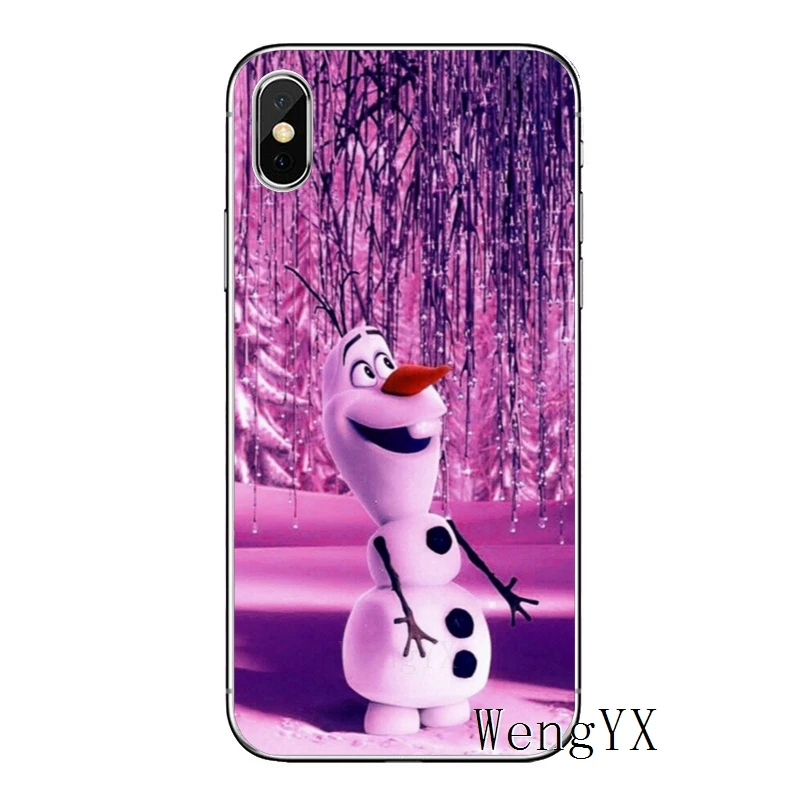 Эльза Анна Олаф снеговик для samsung Galaxy S10 S9 S8 S7 S6 edge Plus Note 9 8 5 S5 S4 S3 мини Чехол Мягкий чехол для мобильного телефона чехлы