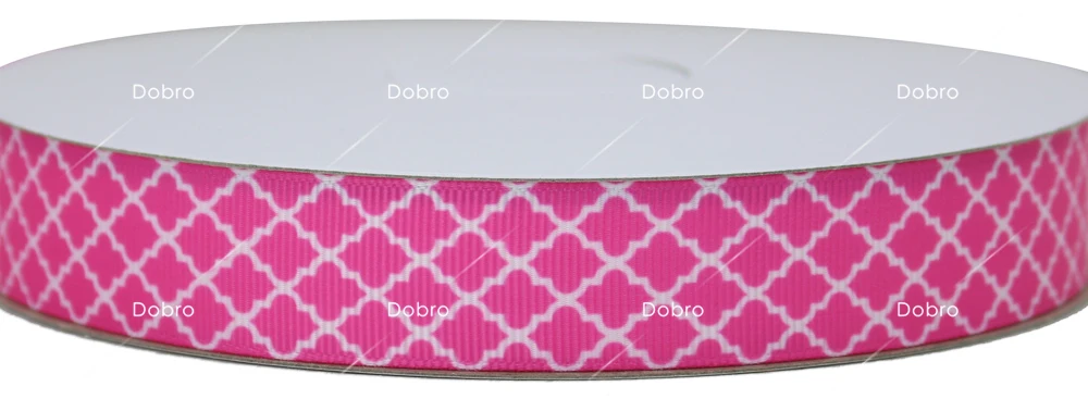 C0140 Light Pink 11 вариантов сплошной цвет Quatrefoil узоры напечатанные корсажные ленты для волос DIY ремесло декорации вечеринки подарочная упаковка, 100 ярдов - Цвет: C0140 Light Pink