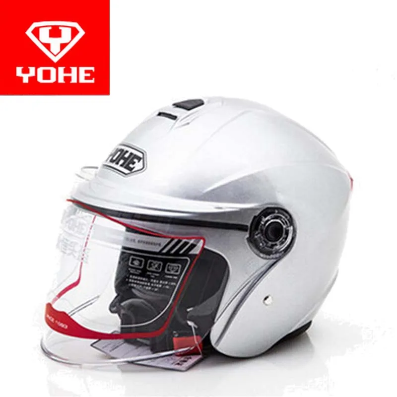 

2019 Summer New YOHE half face motorcycle helmet motorbike helmets YH870A Made of ABS with transparent lens 9 color Size M L XL