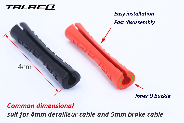 TRLREQ Brand 4pcs/lot MTB Bicycle Bike Brake Wire End Cap Cable Protective Sleeve Pipe Protector Housing Cover Shift | Спорт и