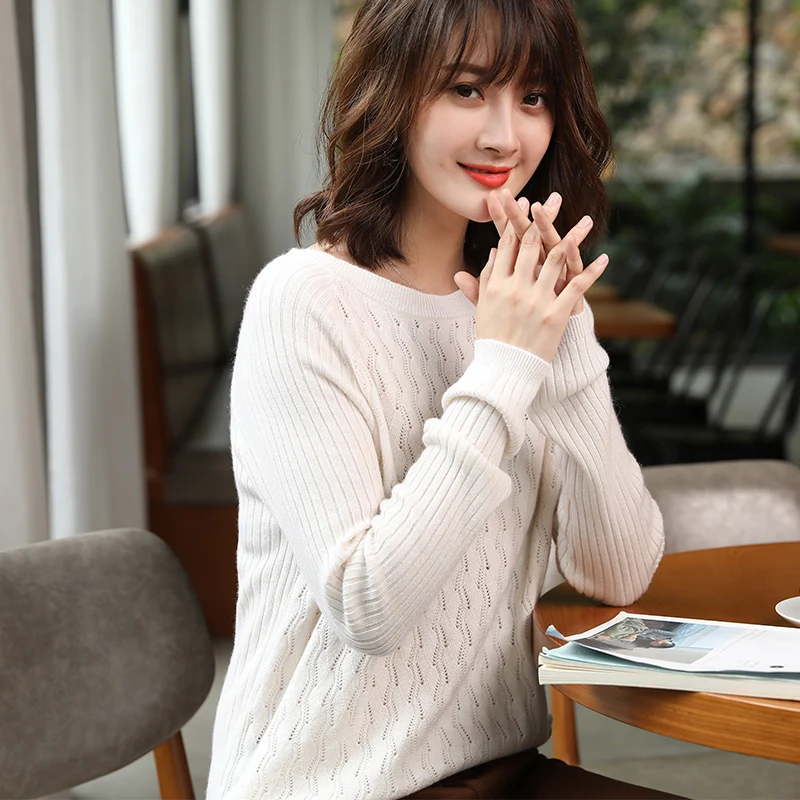 Вязаный свитер для женщин 100% чистый кашемировый с высоким воротом зимние теплые