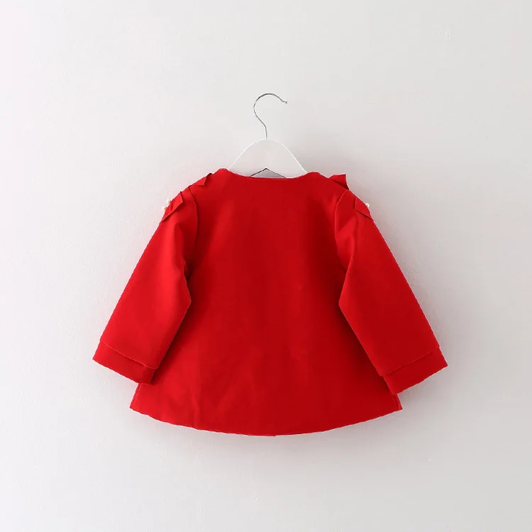 Новинка 2016 пальто для девочек на осень-зиму с цветочным принтом куртки маленьких