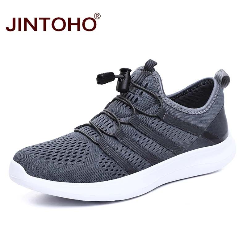 JINTOHO мужская повседневная обувь больших размеров дышащая модная летние мужские