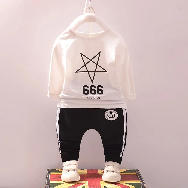 Детский спортивный костюм из футболки и брюк на весну/осень|Комплекты одежды для