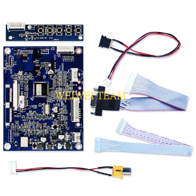 5 дюймовый TFT ЖК дисплей Moduel с VGA AV плата контроллера 640x480 FPC 50 Pins AT050TN22 Замена|Экраны