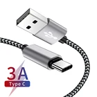 Кабель USB Type C 3A для быстрой зарядки USB C кабель для передачи данных Usb-C зарядное устройство для Redmi Note 7 для Samsung S10 S9 S8 Xiaomi MI 8 кабель Type-C