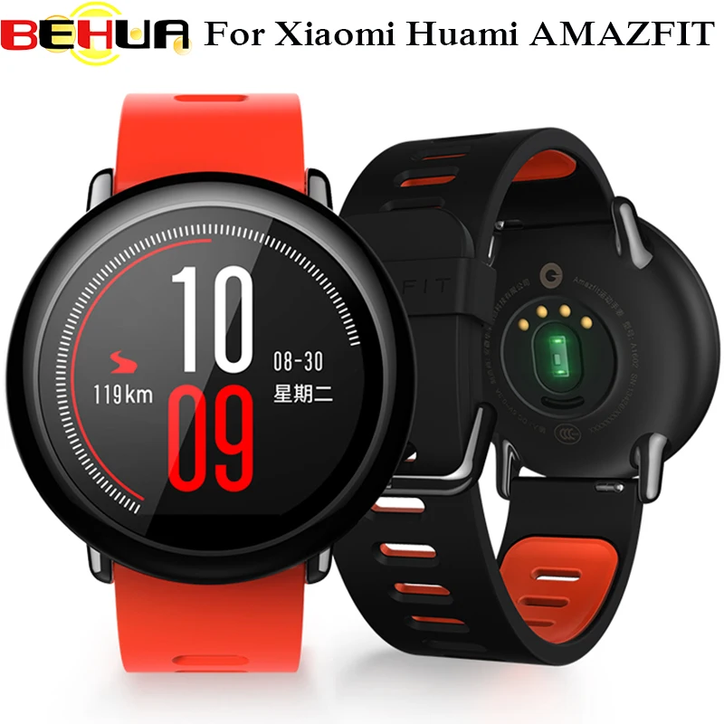 Силиконовый ремешок для часов BEHUA на запястье Xiaomi Huami AMAZFIT смарт 22 мм спортивный