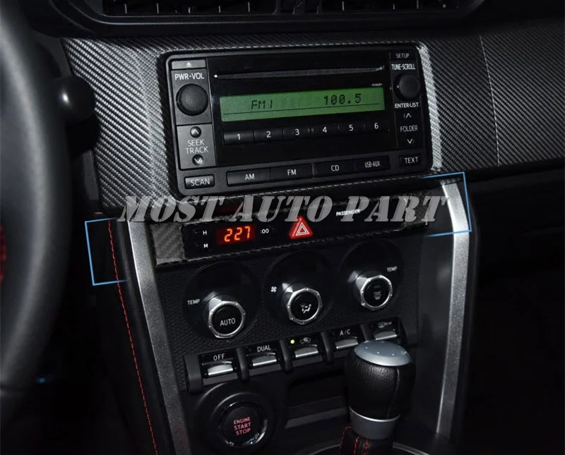 Крышка каркаса управления консолью из углеродного волокна для Toyota 86 GT86 Scion FR S 2012