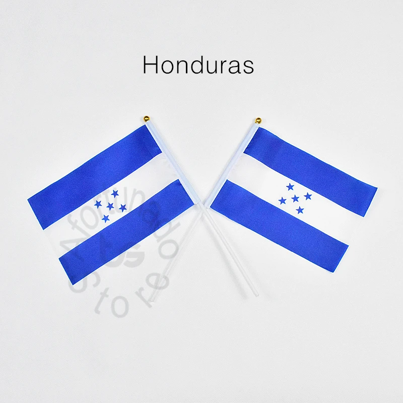 

Honduras 14*21cm flag Banner meet Parade party hand waving National flag Home Decoration flag banner