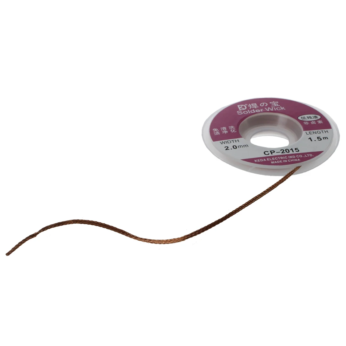 Brand New 2Pcs 2.0MM Solder Wick Remover Desoldering Braid Wire Sucker Cable Fluxed Flux | Welding Wires