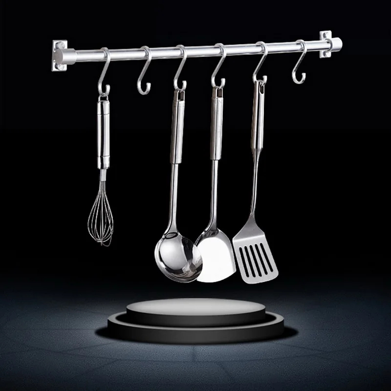 1 шт. алюминиевый кухонный перила подвесная полка настенный нержавеющий