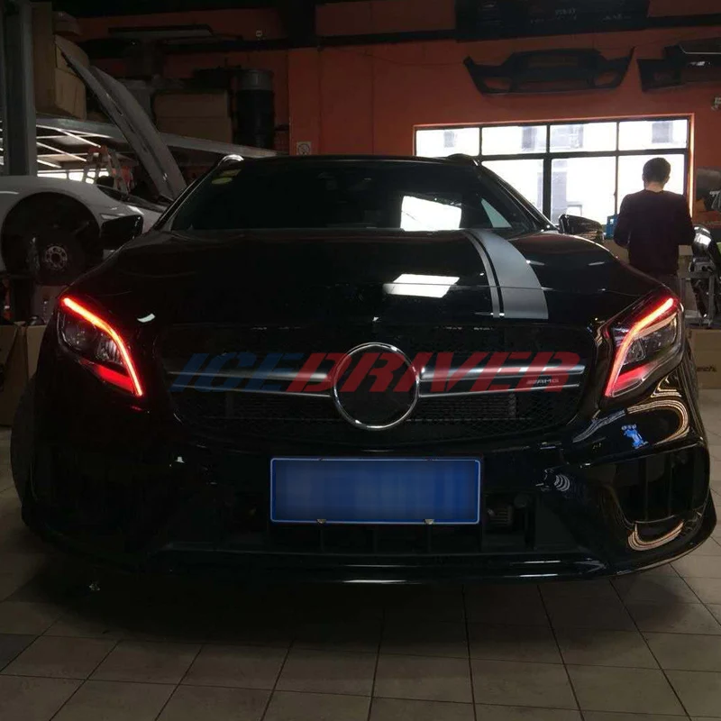 Светодиодный фонарь Icedriver для Mercedes Benz CLS дневные ходовые огни красного синего
