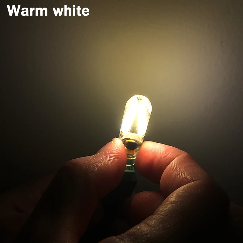 10 G4 1 5 W COB LED Ampoule Blanc Chaud (2800 3200 K) Светодиодная лампа 150 180LM прожектор люстра 12V|bulb lamp|led