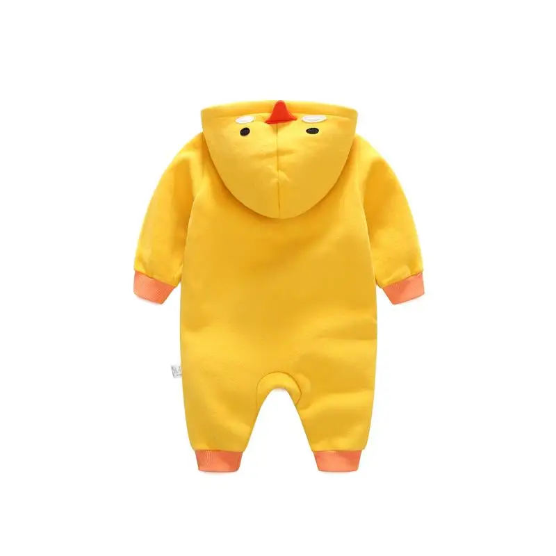 Осенне-зимние стильные комбинезоны с изображением пингвина и тигра хлопковая