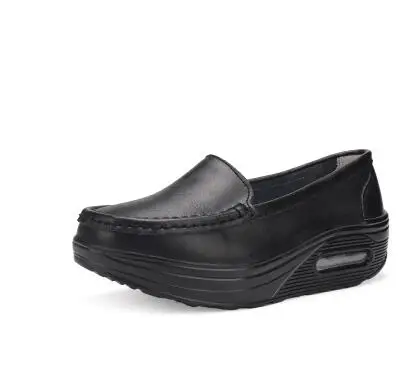 9001 black ; коллекция года; сезон весна-лето; дышащая женская обувь с перфорацией; обувь для медсестры; белая обувь на платформе - Цвет: 9001 black