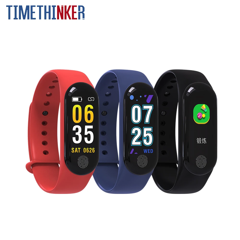 Смарт браслет Timethinker Bluetooth Smart Band 0 96 &quotдля Android IOS монитор крови трекер сердечного