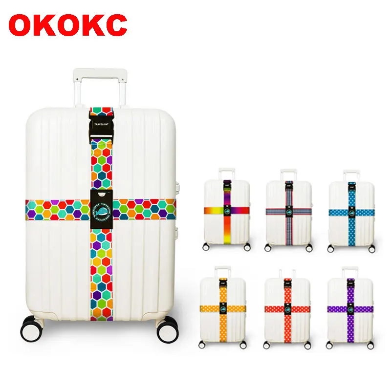 Ремень для багажа OKC регулируемый плотный 230 см|luggage strap|luggage beltcross luggage strap |