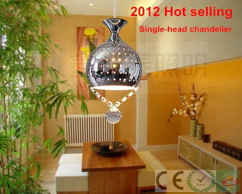 Современные одноголовые люстры хрустальные подвесные поверхностные потолочные