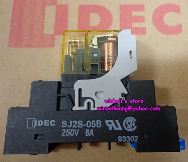 Новый и оригинальный 220V реле RJ2S CL A220 с релейный разъём SJ2S 05B ~|relay coil|relay socketrelay avr |