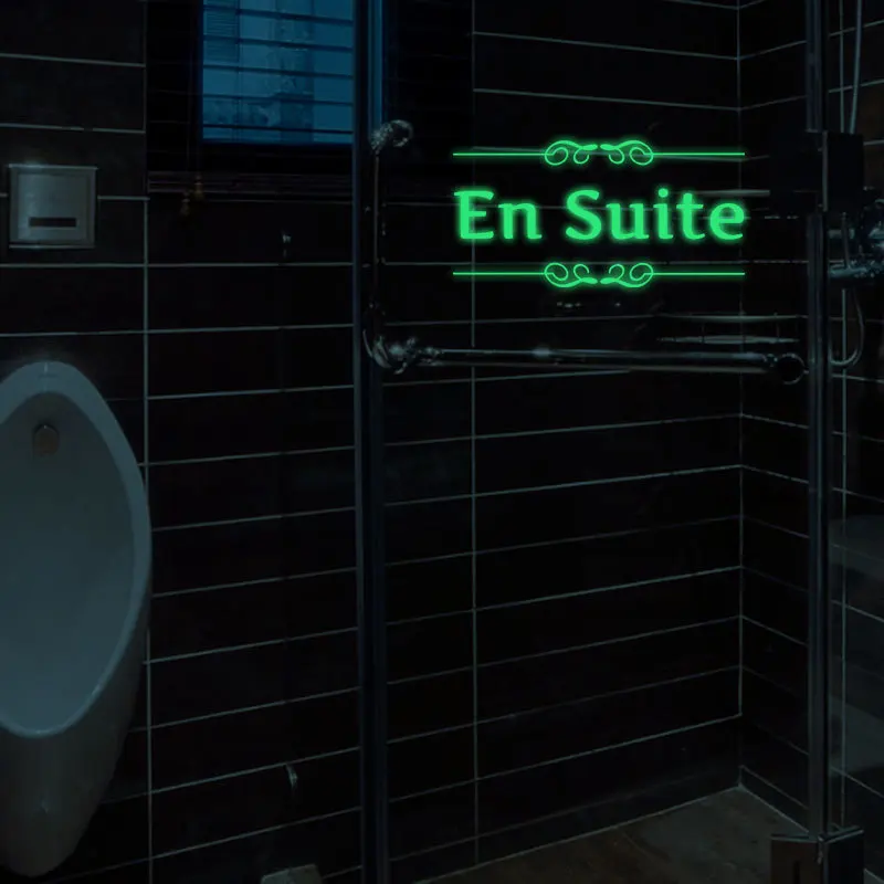 Креативная светящаяся Настенная Наклейка s двери туалета ванной декоративная