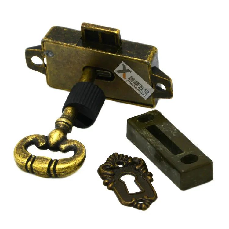 Ретро замок для выдвижных ящиков античные замки мебели Классические шкафа