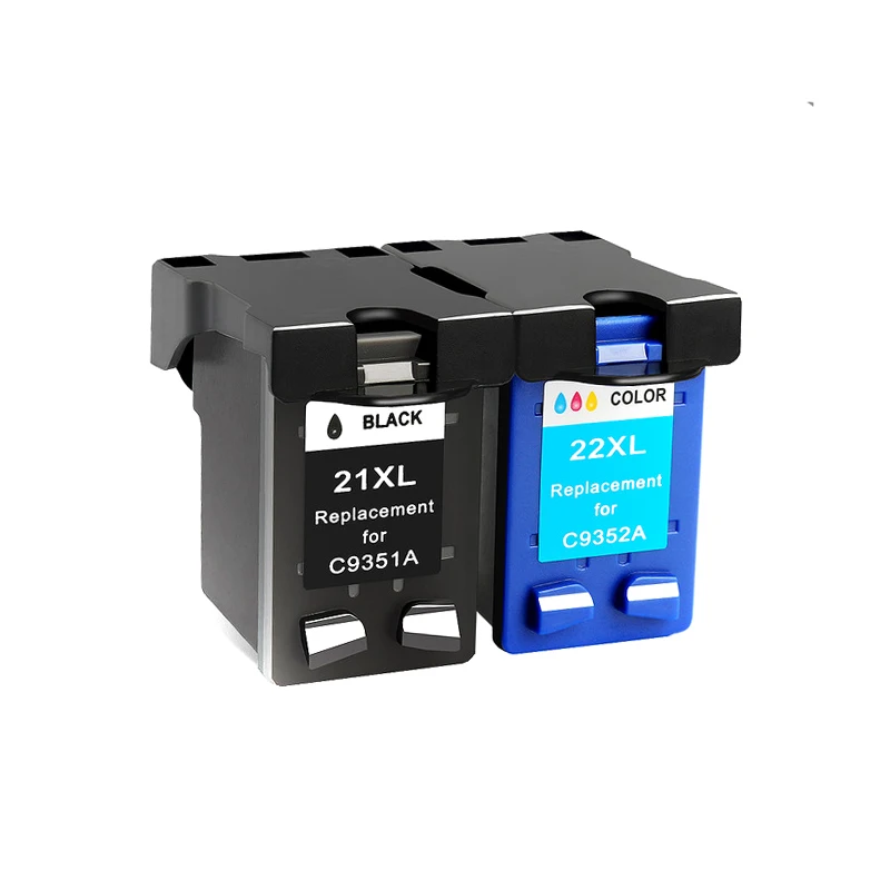 Восстановленный чернильный картридж для 21 22 21xl 22xl for21 for22 Deskjet F380 F2280 3910 3915 3918 3920 3940