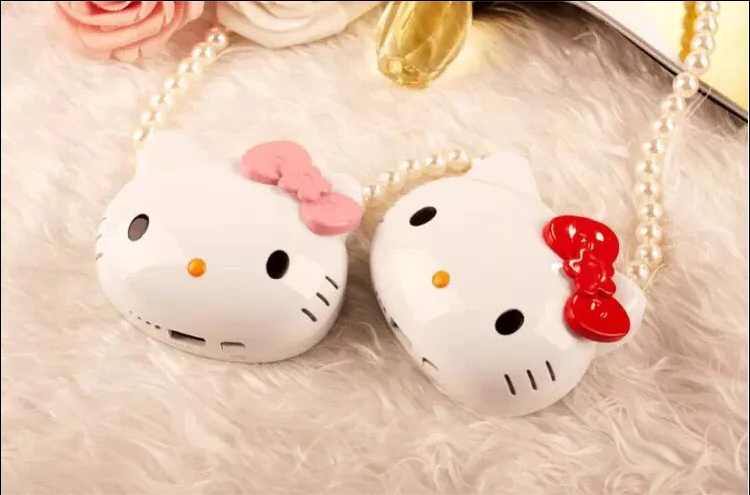Hot Sale Cartoon cute cat charger power bank 12000MAh Hello cat kitty powerbank external Portable Battery for all phone