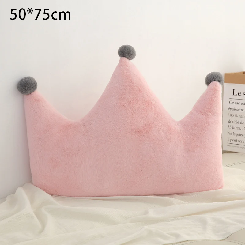 Crown Pink Big Кавайная игрушка для новорожденных, детская подушка для спины, декор для детской комнаты, подушки для детской кроватки, настенные украшения, детские товары, подарок для девочки, реквизит для фотосъемки - Цвет: Crown Pink Big