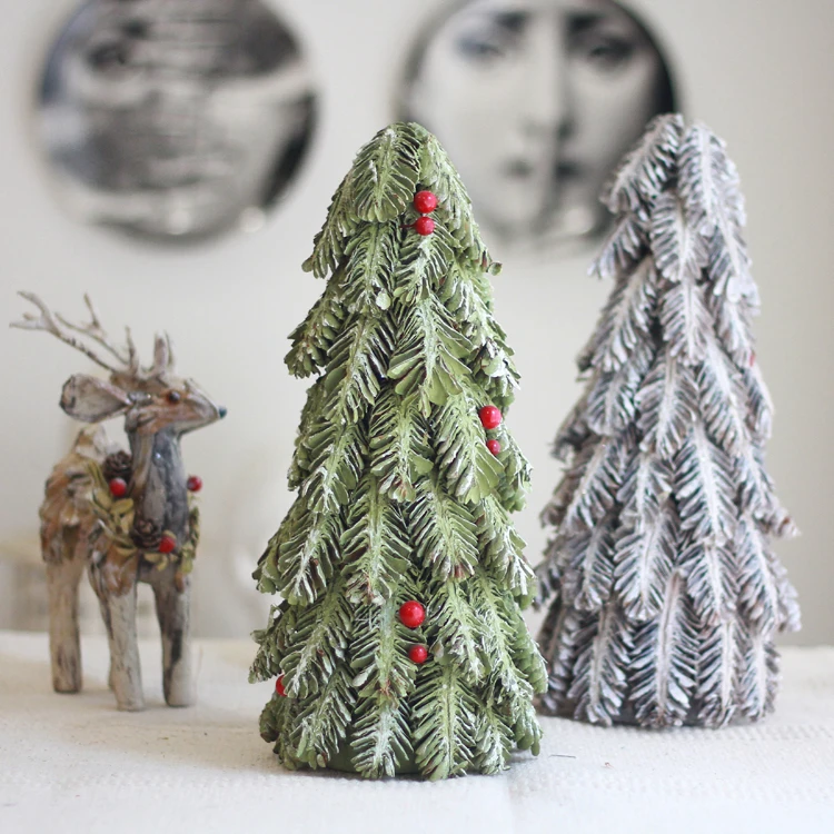 Природные сосновые конусы Рождественская елка Снежная ручная работа Navidad 2019 стол