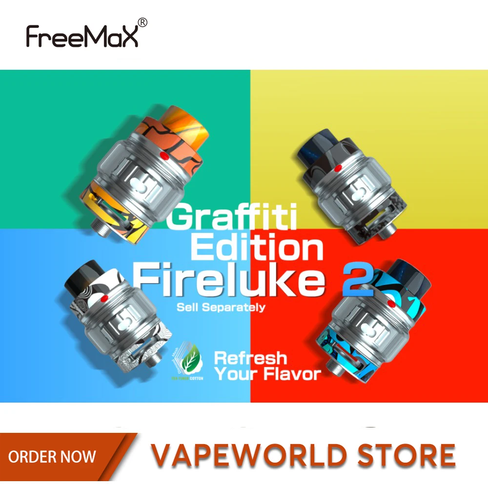 Оригинал Freemax Fireluke 2 Танк граффити издание 5 мл/2 мл распылитель TX сетка катушка