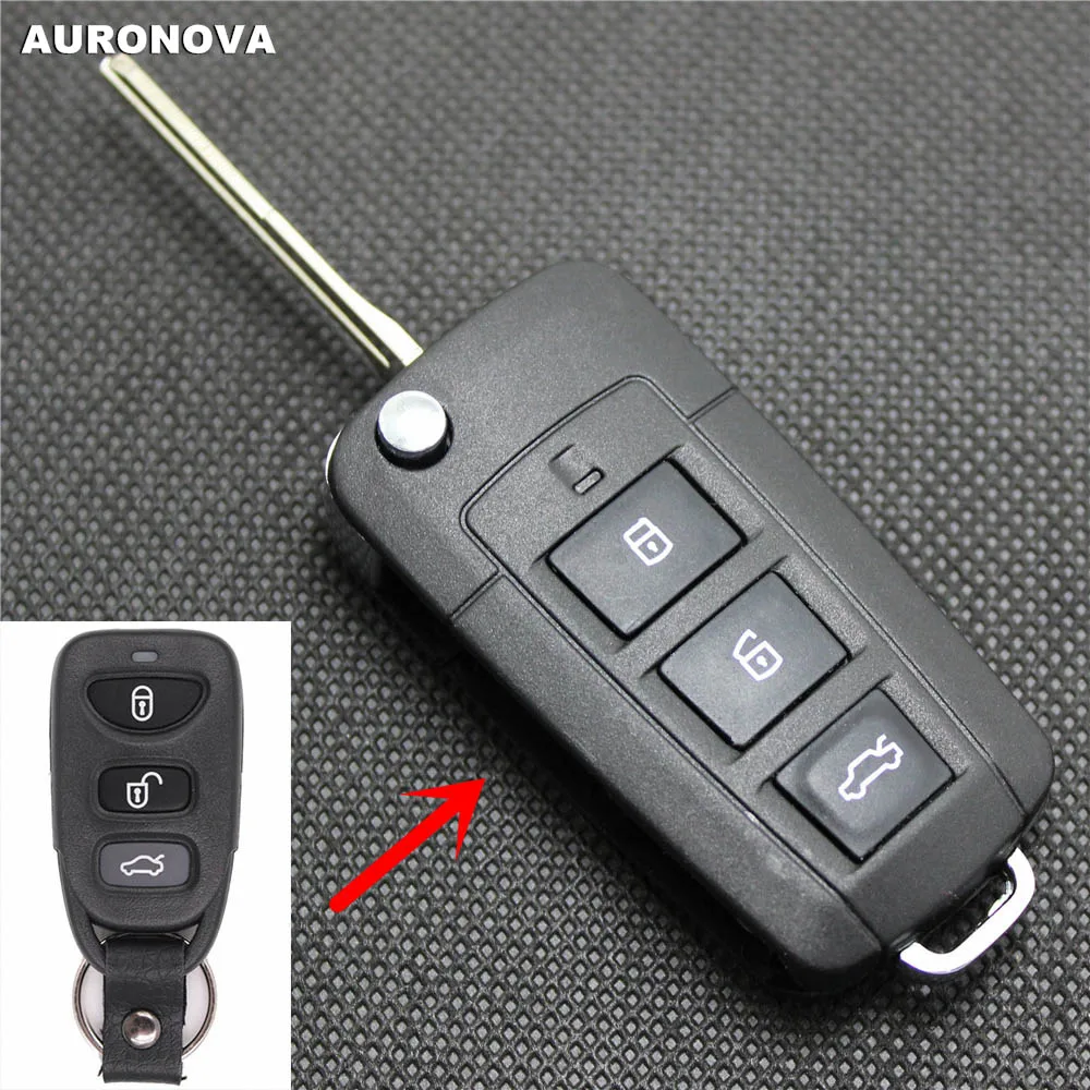 Чехол для складных ключей AURONOVA обновленный чехол Kia Cerato 3 + 1 задней кнопки