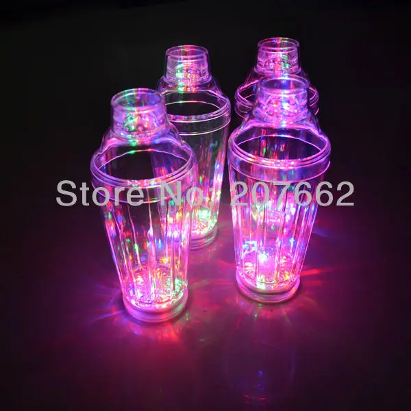 Бесплатная доставка 2 шт./лот шейкер 19 унций миксер светодиодный для коктейлей