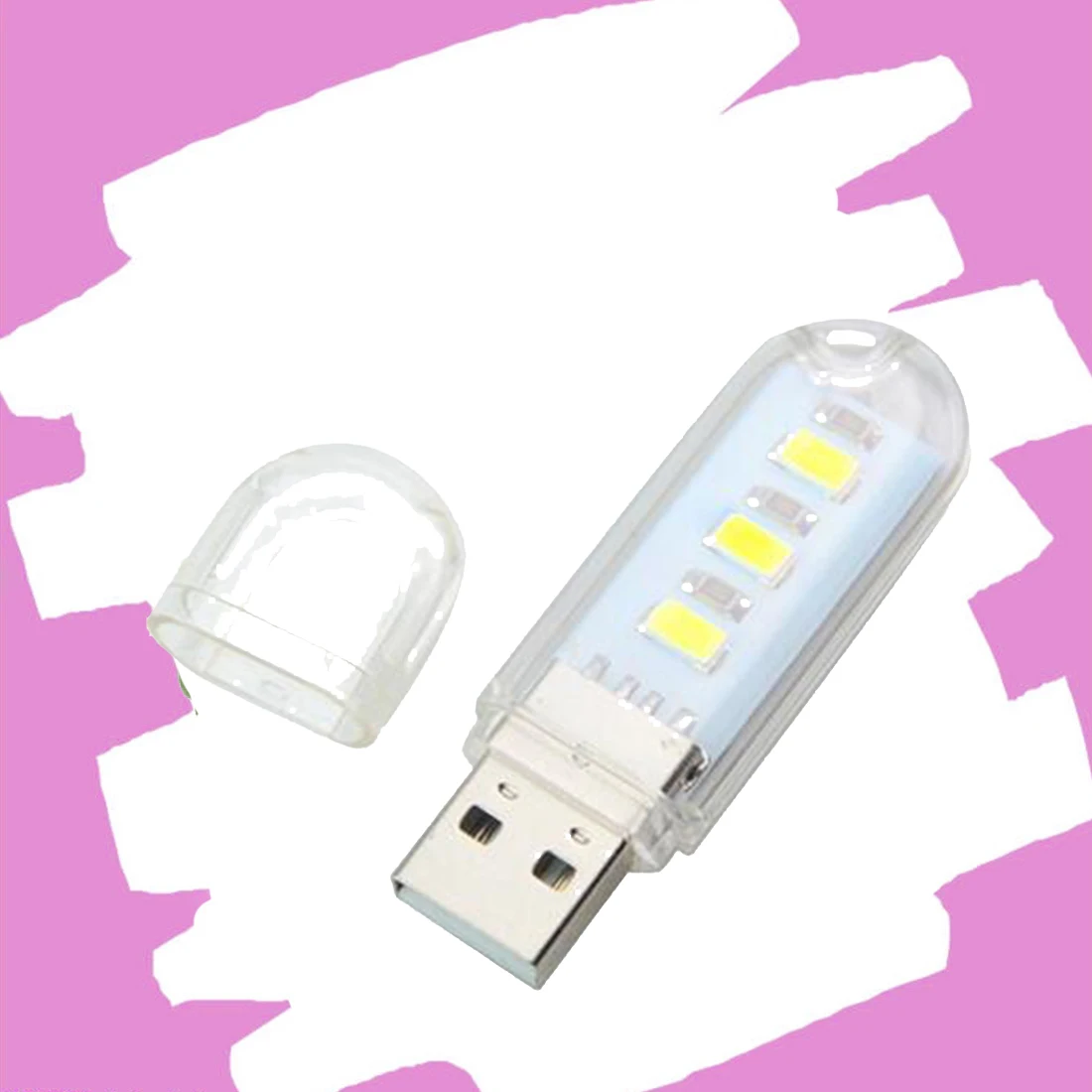 Горячая продажа 1 шт. мини USB светодиодный светильник для книг 3 светодиода DC 5 В ПК