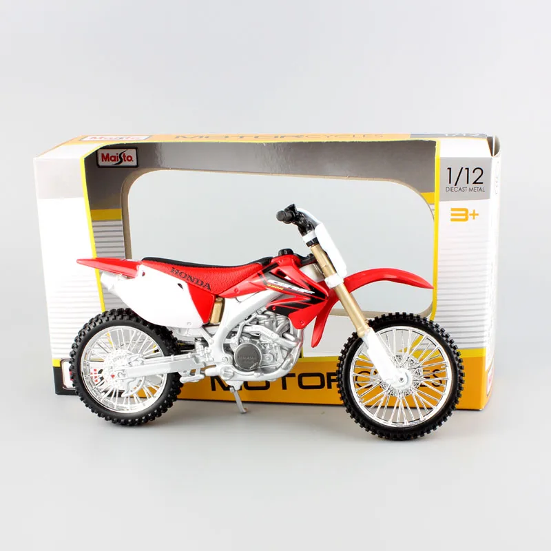 Maisto масштаб 1:12 Honda CRF450R Мотоцикл Внедорожный гоночный литая модель кроссового