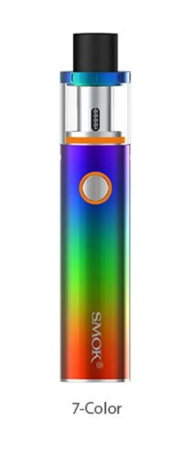 Rainbow Набор Smok Vape Pen 22 с батареей 1650mah Танк непротекания 0.3ohm Двухспиральный испаритель Наб - Цвет: Rainbow