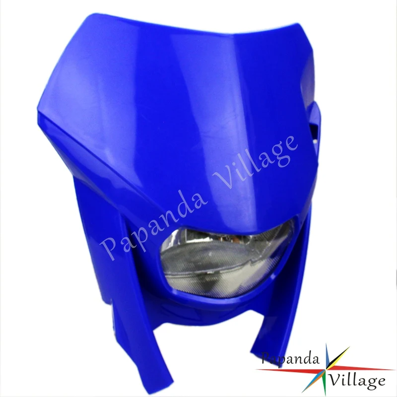 Налобный фонарь Papanda Blue Motorcycle Enduro для мотокросса Yamaha YZ WR XT XR400 XR250 Suzuki|headlamp yamaha|headlamps
