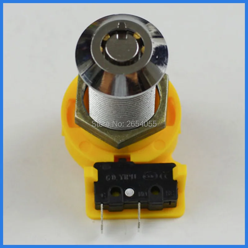 5 шт. 30 мм хромированный цилиндр 2 пробки игровой автомат микропереключатель