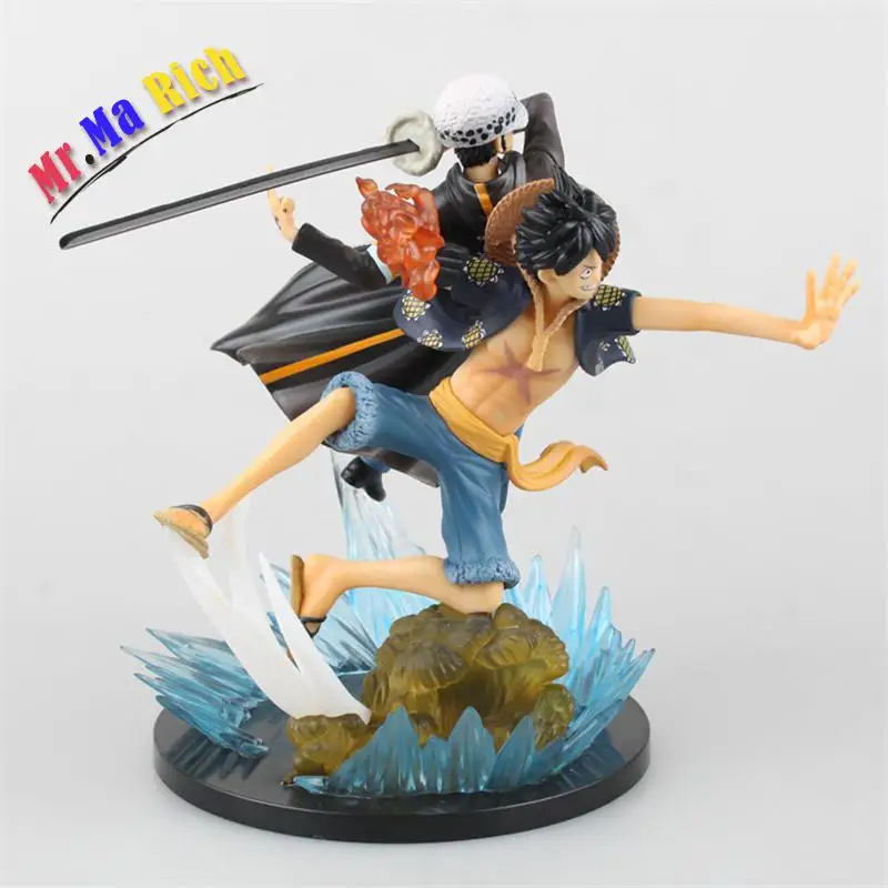 Аниме One Piece Luffy Vs Trafalgar Law 5 я годовщина ПВХ Фигурки игрушки 16 см|figuras anime|action figurepvc