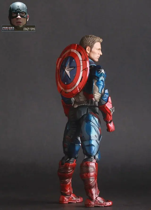 Сумасшедшие игрушки Marvel Мстители 12 &quot25 см Капитан Америка супер герой ПВХ