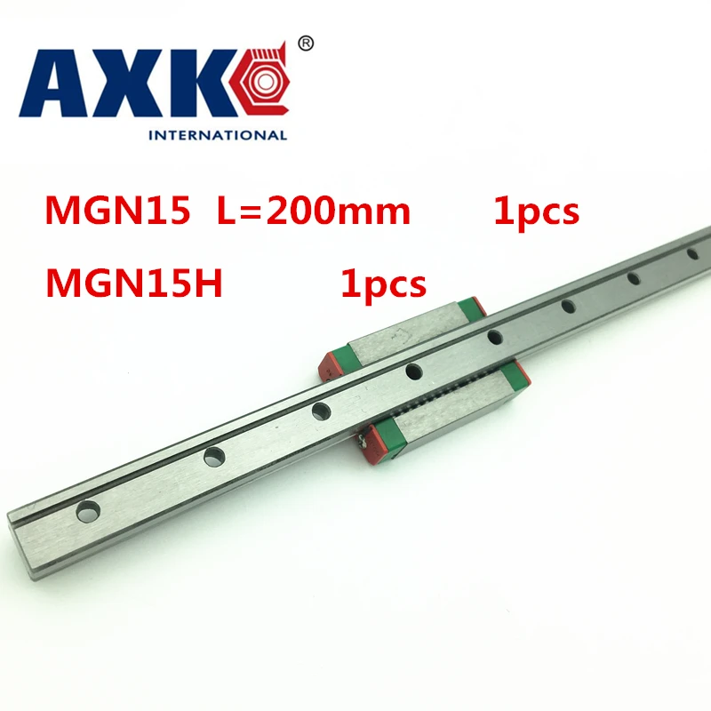 

Linear Rail Cnc Router Parts New 15mm Miniature Linear Guide Mgn15 L= 200mm Rail + Mgn15h Cnc Block For 3d Printer Parts Xyz
