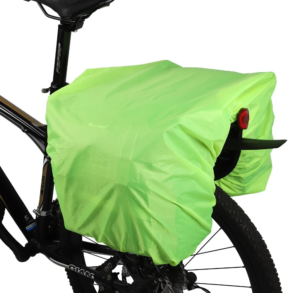 WEST BIKING велосипедная сумка с дождевиком 25л велосипедная сумка на заднее сиденье с двойным багажником велосипедная сумка на заднюю стойку